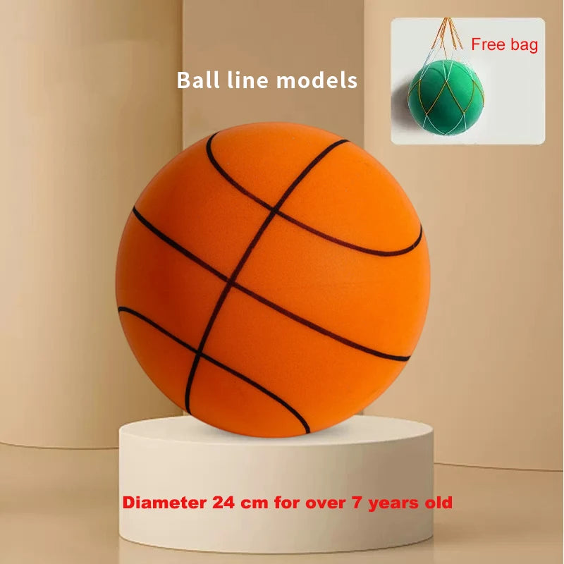 New Bouncing Mute Ball Size 3/5/7 Indoor Silent Basketball No Noise Soft High Density Foam Sports Ball Squeezable Slient Ball