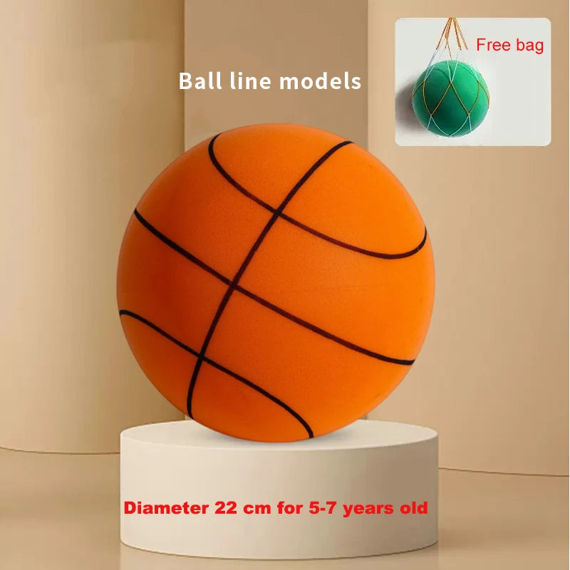 New Bouncing Mute Ball Size 3/5/7 Indoor Silent Basketball No Noise Soft High Density Foam Sports Ball Squeezable Slient Ball