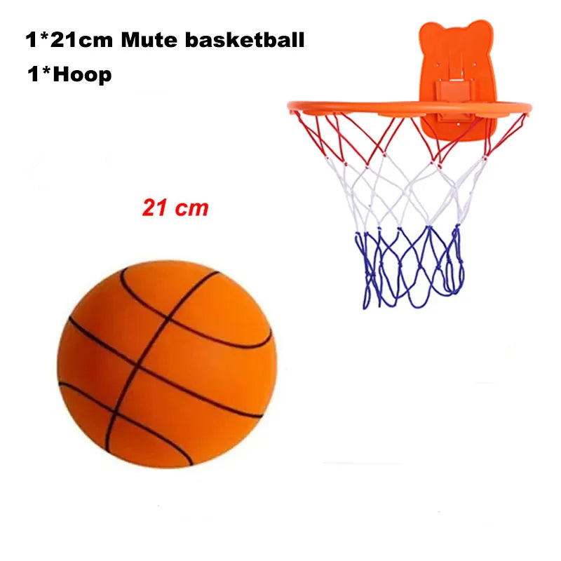 New Bouncing Mute Ball Size 3/5/7 Indoor Silent Basketball No Noise Soft High Density Foam Sports Ball Squeezable Slient Ball