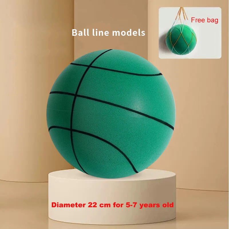 New Bouncing Mute Ball Size 3/5/7 Indoor Silent Basketball No Noise Soft High Density Foam Sports Ball Squeezable Slient Ball