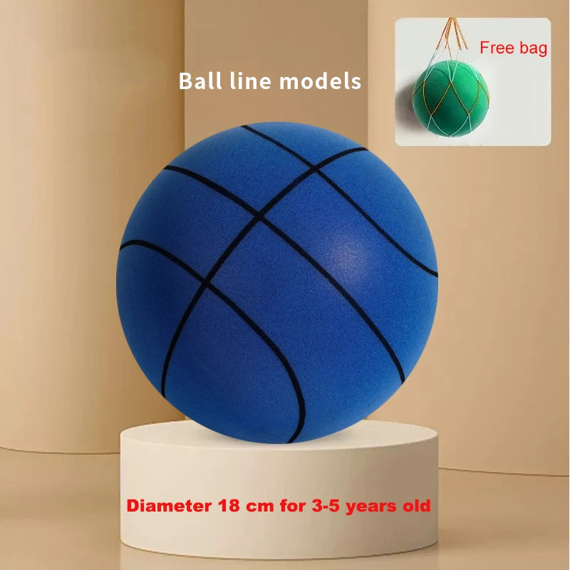 New Bouncing Mute Ball Size 3/5/7 Indoor Silent Basketball No Noise Soft High Density Foam Sports Ball Squeezable Slient Ball